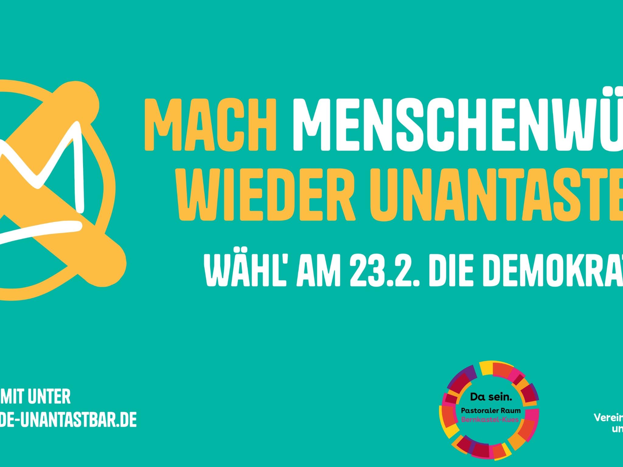 20250127 Mach Menschenwürde wieder unantastbar